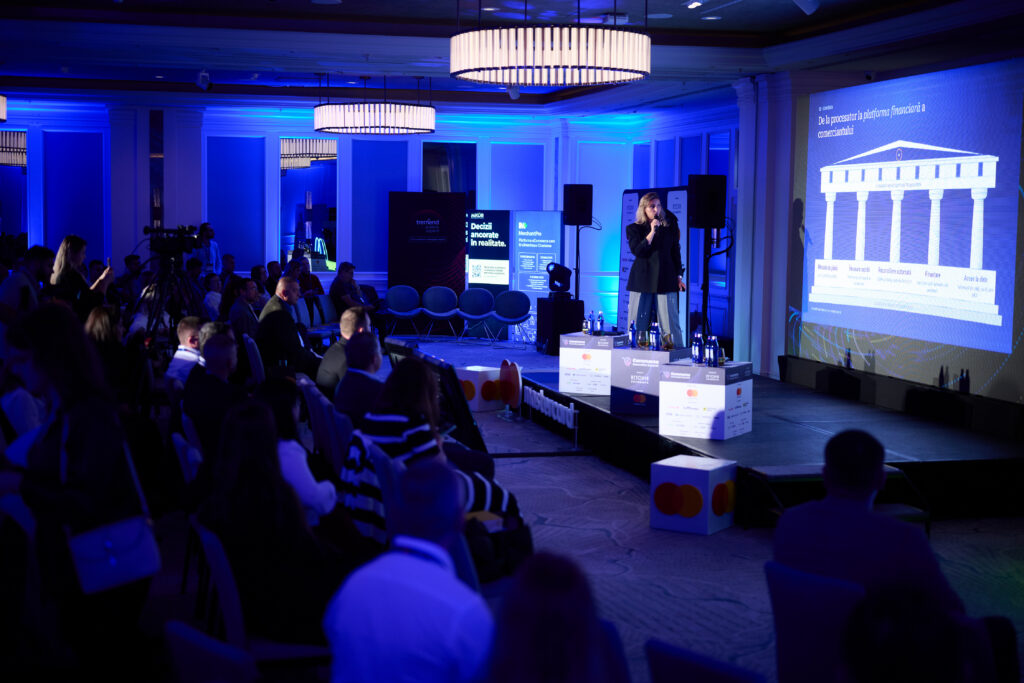Raluca Micu, CEO NETOPIA Payments, pe scena Commerce Innovation Summit 2026 Raluca Micu, CEO NETOPIA Payments, pe scena Commerce Innovation Summit 2026